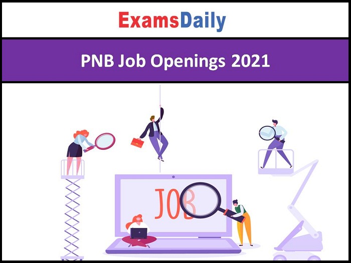 PNB Job Openings 2021