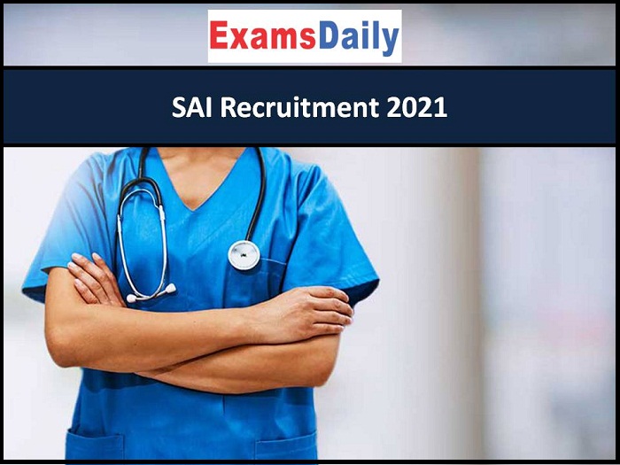 SAI Recruitment 2021