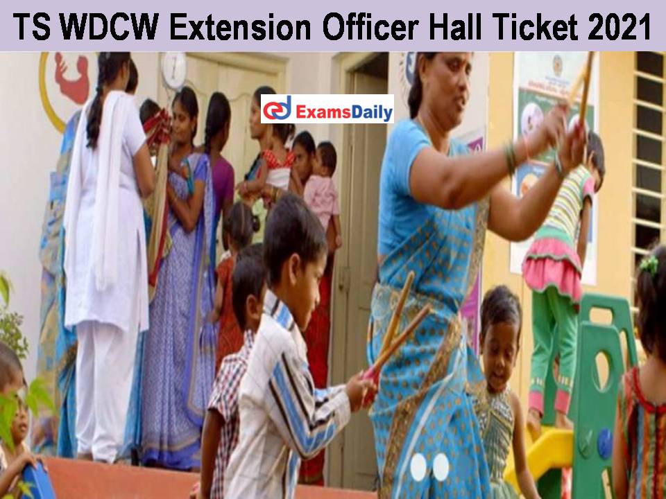 TS WDCW Extension Officer Hall Ticket 2021