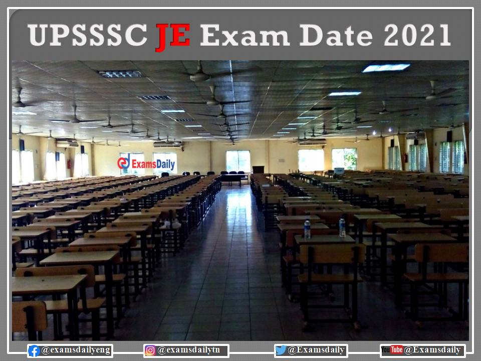UPSSSC Junior Engineer 2018 Exam Date OUT – Download JE Correction Window Details Here!!!