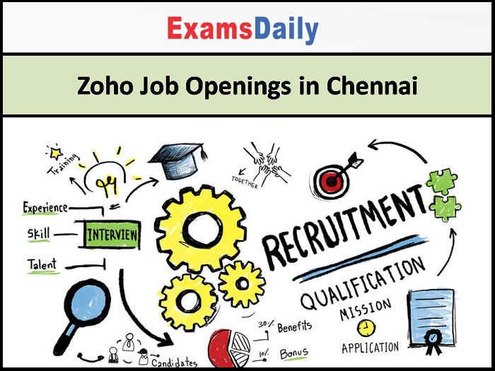 Zoho Job Openings in Chennai