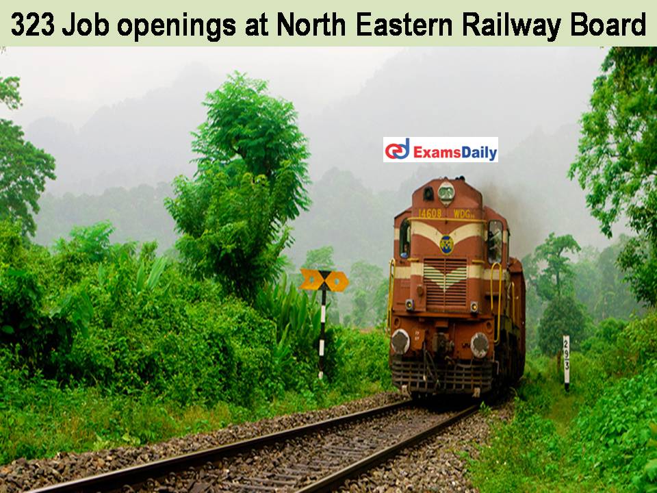 323 Job openings at North Eastern Railway Board