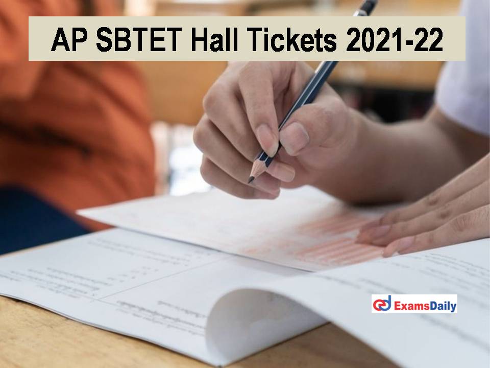 AP SBTET Hall Tickets 2021-22
