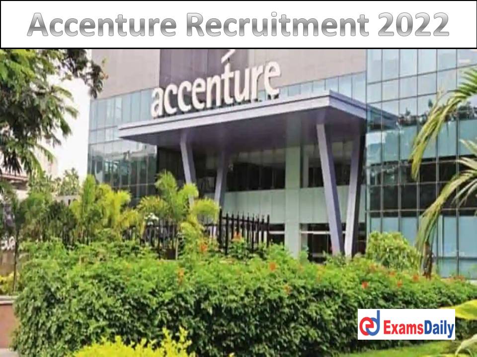 Accenture Recruitment 2022 Registration - Bachelor's Degree Wanted Apply Online!!!