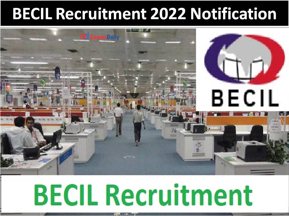 BECIL Recruitment 2022 Notification
