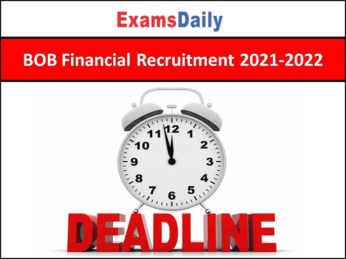 BOB Financial Recruitment 2021-2022
