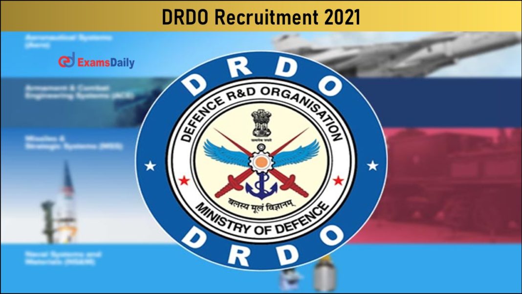 DRDO Recruitment 2021 Released- Check JRF Job Openings Details!!!