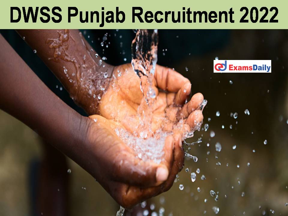 DWSS Punjab Recruitment 2022
