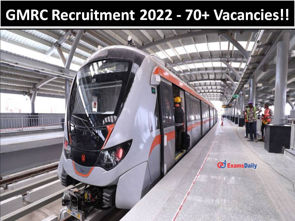 GMRC Recruitment 2022 70+ Vacancies