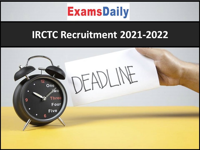 IRCTC Recruitment 2021-2022