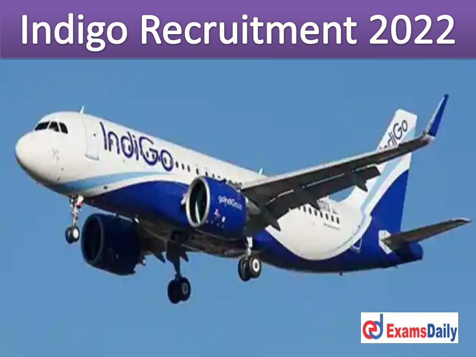 Indigo Recruitment 2022 Apply Online – 10th & 12th Passed Candidates Needed Interview Only!!!