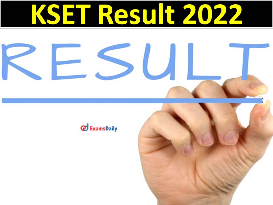 KSET Result 2022