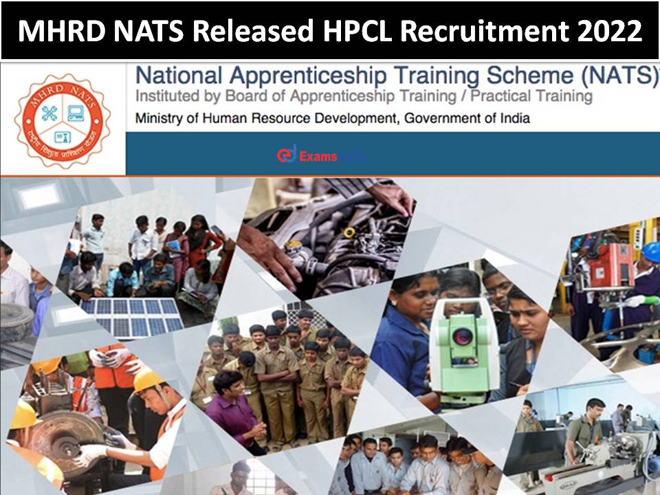 MHRD NATS Released HPCL Recruitment 2022