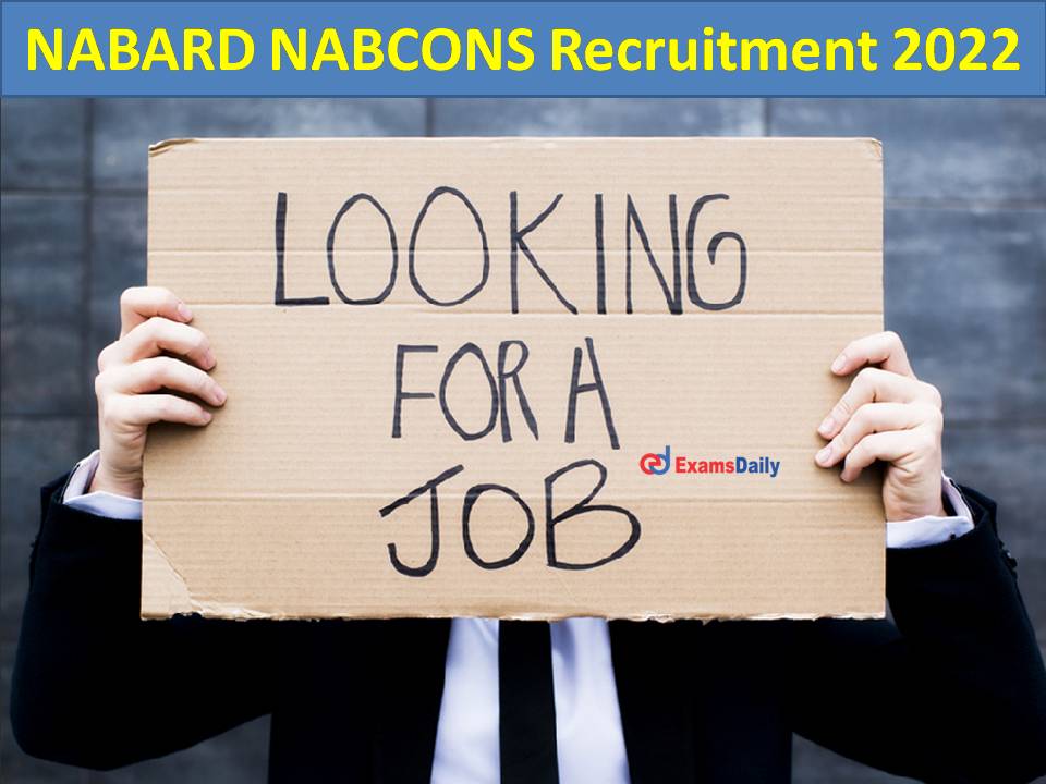 NABARD NABCONS Recruitment 2022