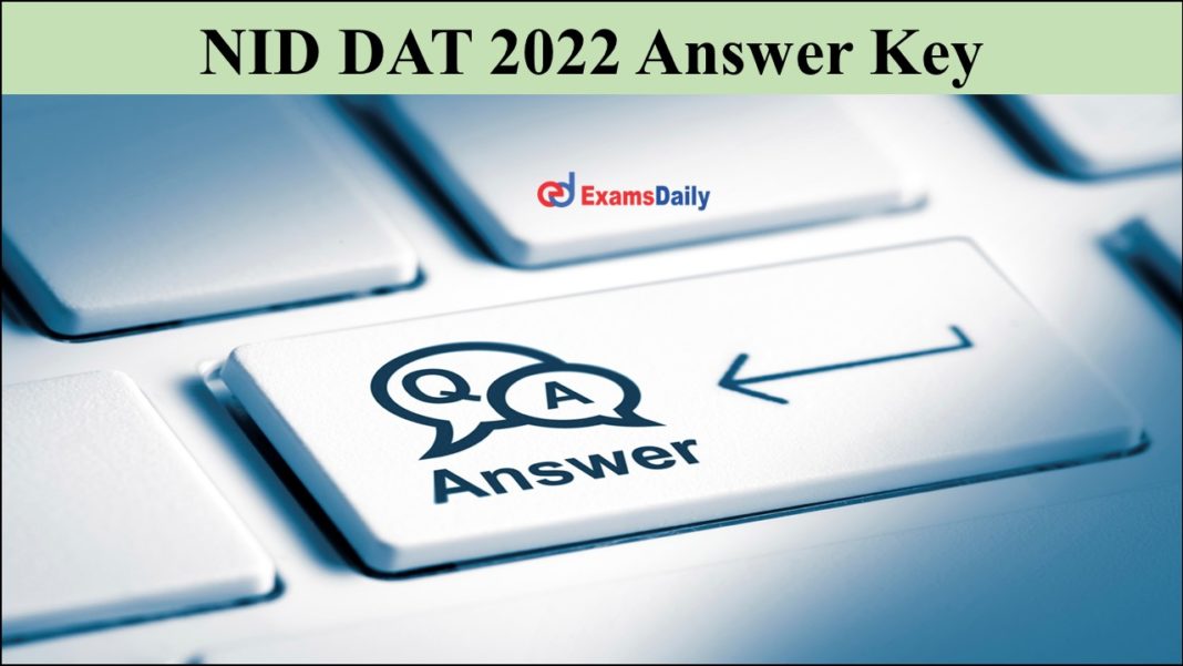NID DAT 2022 Answer Key