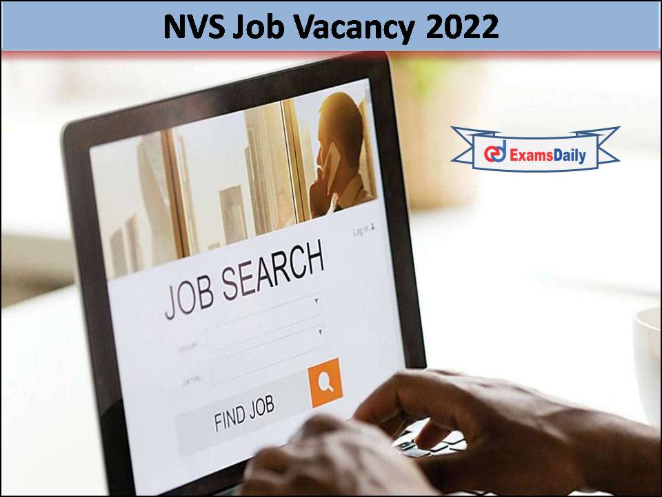 NVS Job Vacancy 2022
