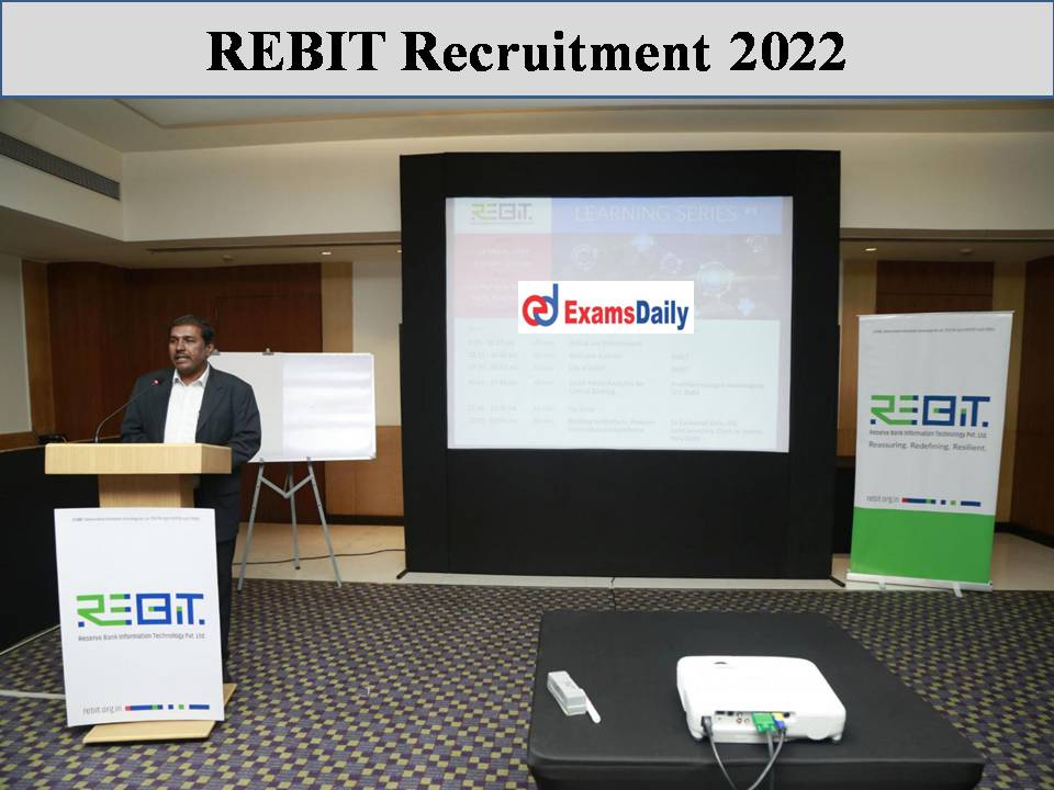 REBIT Recruitment 2022