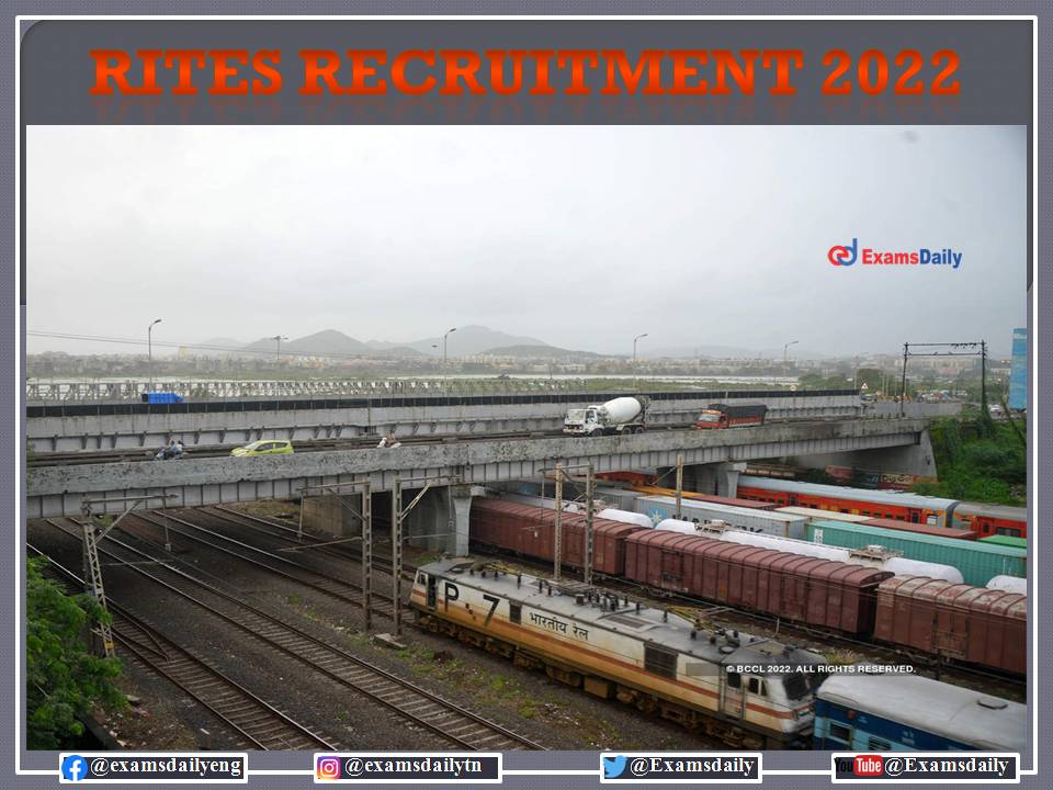 RITES Recruitment 2022 OUT – No Exam or Interview - Apply Here!!!