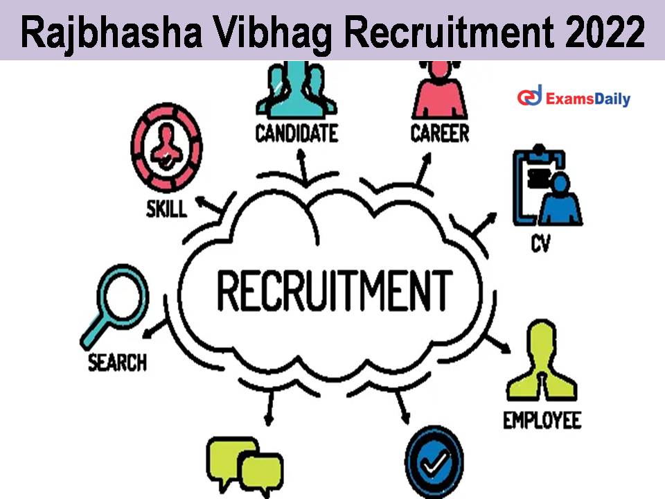 Rajbhasha Vibhag Recruitment 2022