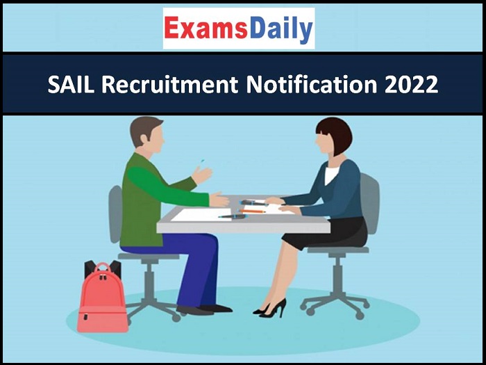 SAIL Recruitment Notification 2022