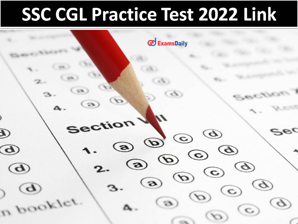 SSC CGL Practice Test 2022 Link