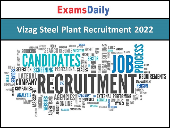 Vizag Steel Plant Recruitment 2022