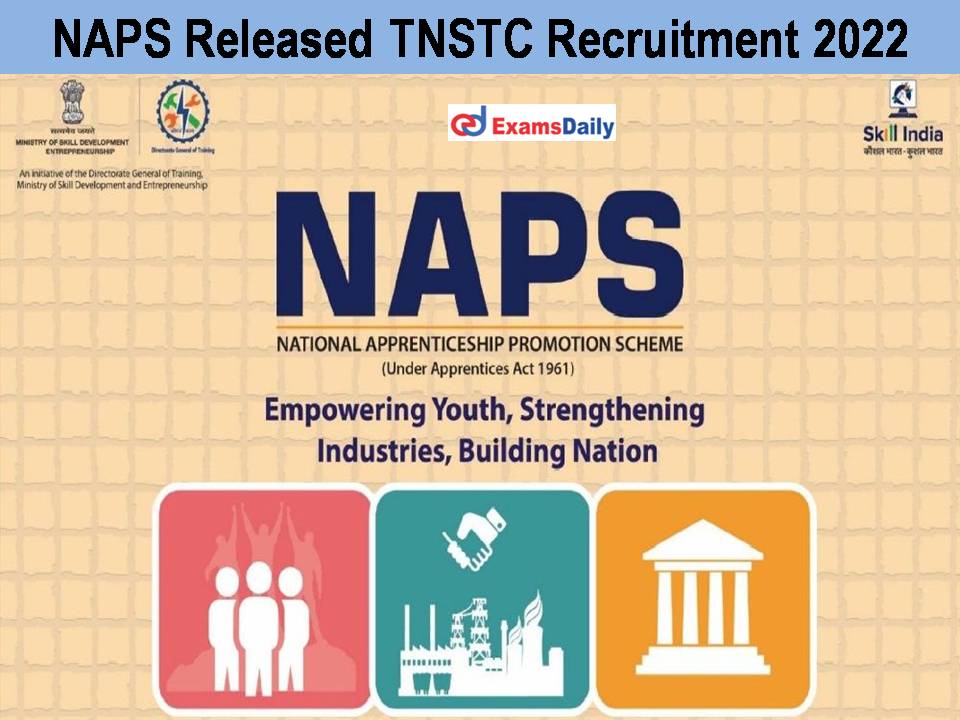 NAPS Released TNSTC Recruitment 2022