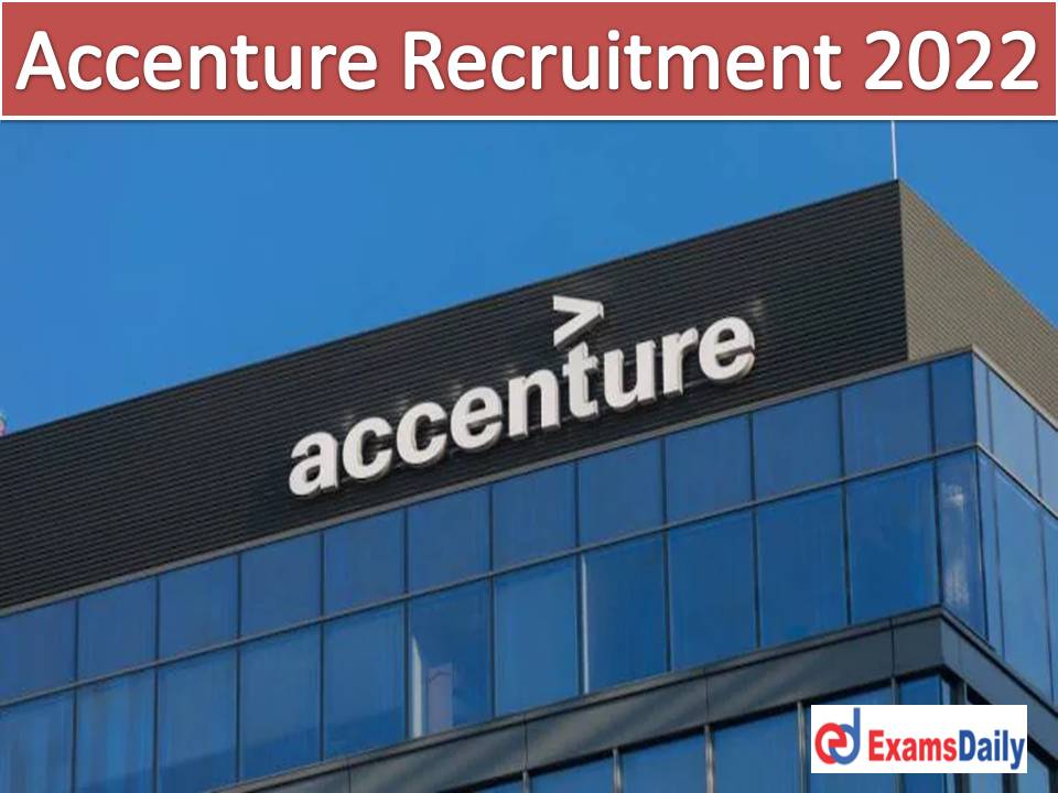 Accenture Current Openings 2022 Available – Any Degree Holders Needed Apply Online Now!!!