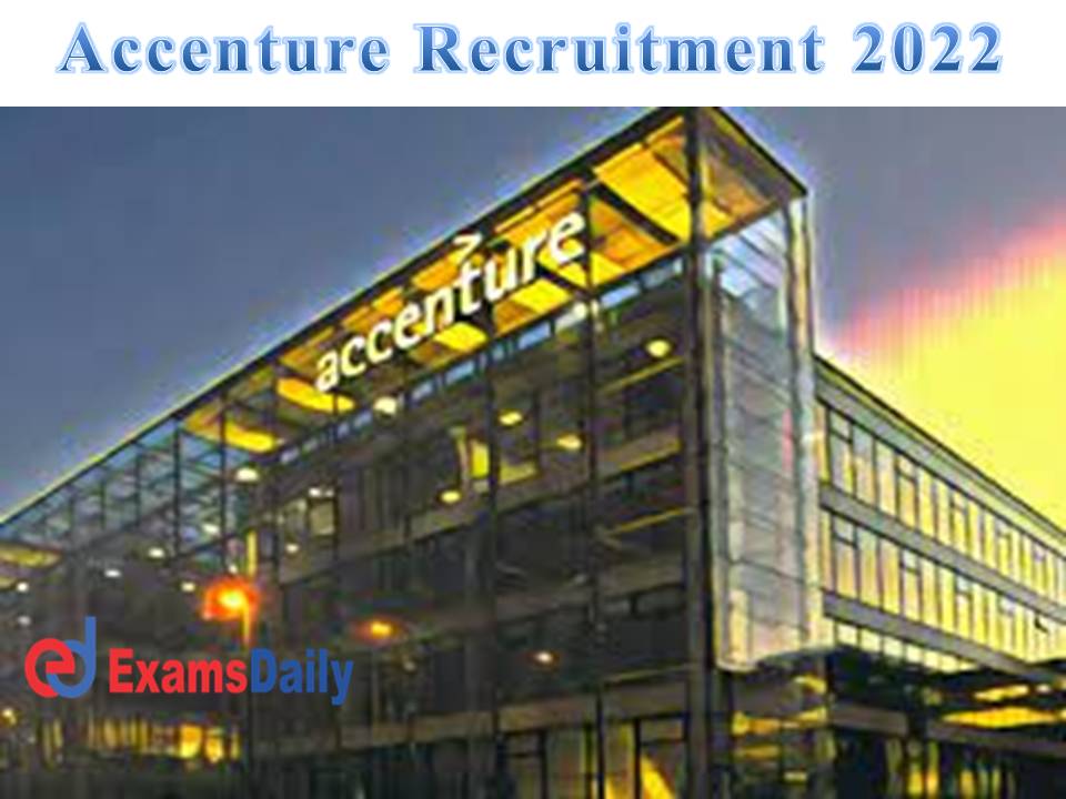 Accenture Recruitment 2022 OUT!!!