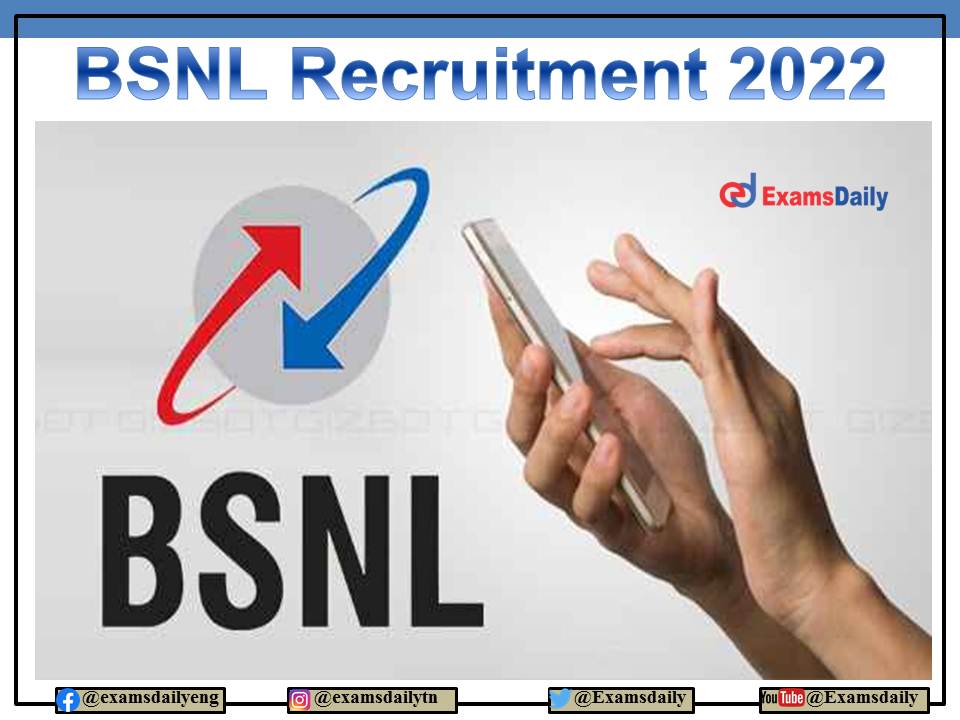 BSNL Recruitment 2022 Salary Up to Rs. 100000- PM and Selection via Interview Only!!!(1)