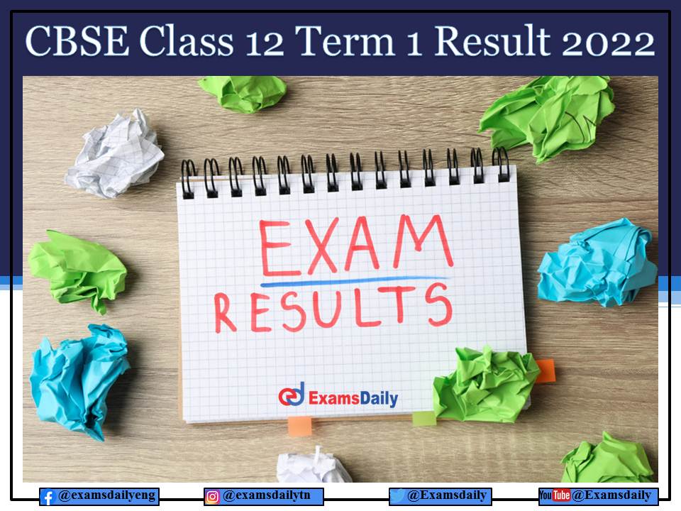 CBSE 12th Term 1 Result 2022 - Check Mark sheet Downloading Procedure Here!!!