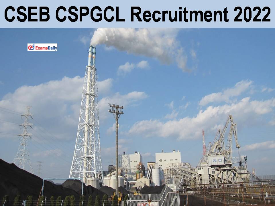 CSEB CSPGCL Recruitment 2022