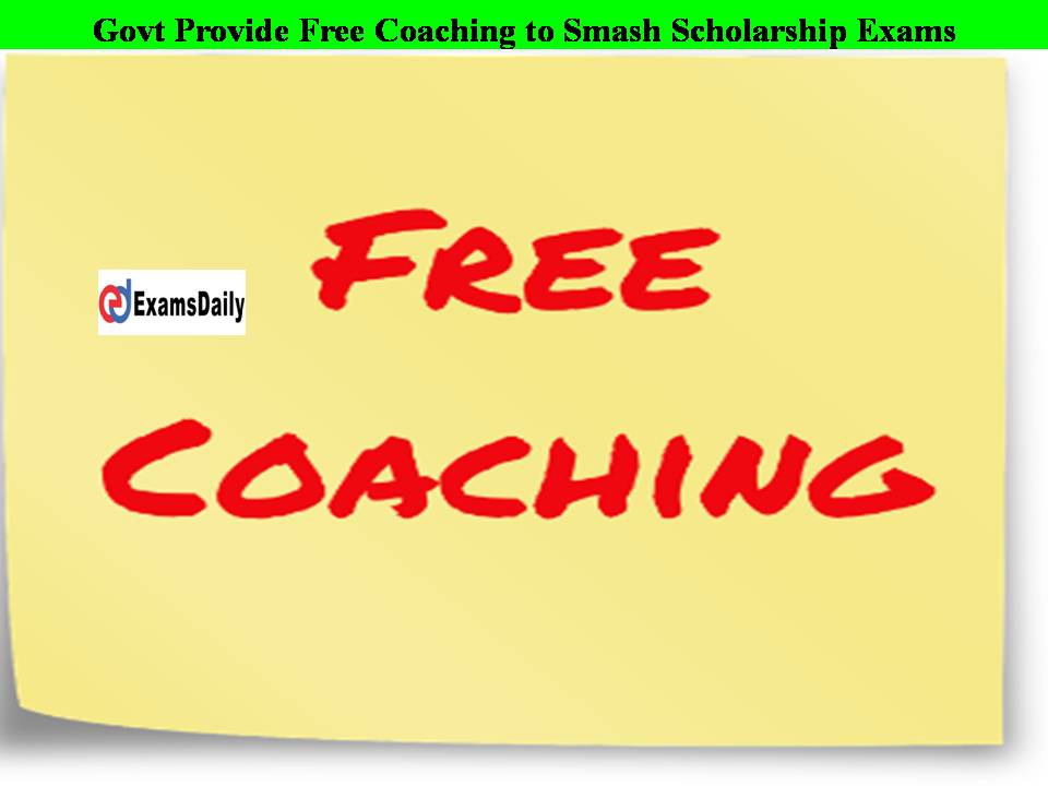 Govt Provide Free Coaching to Smash Scholarship Exams Like SHRESHTA-NTSE, Olympiads, CLAT!! Check Details Here!!