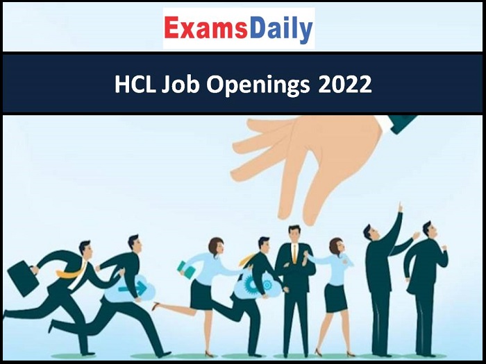 HCL Job Openings 2022