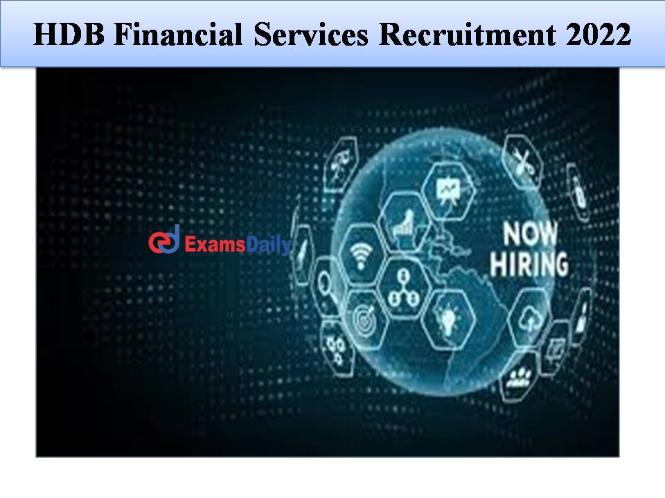 HDB Financial Services Recruitment