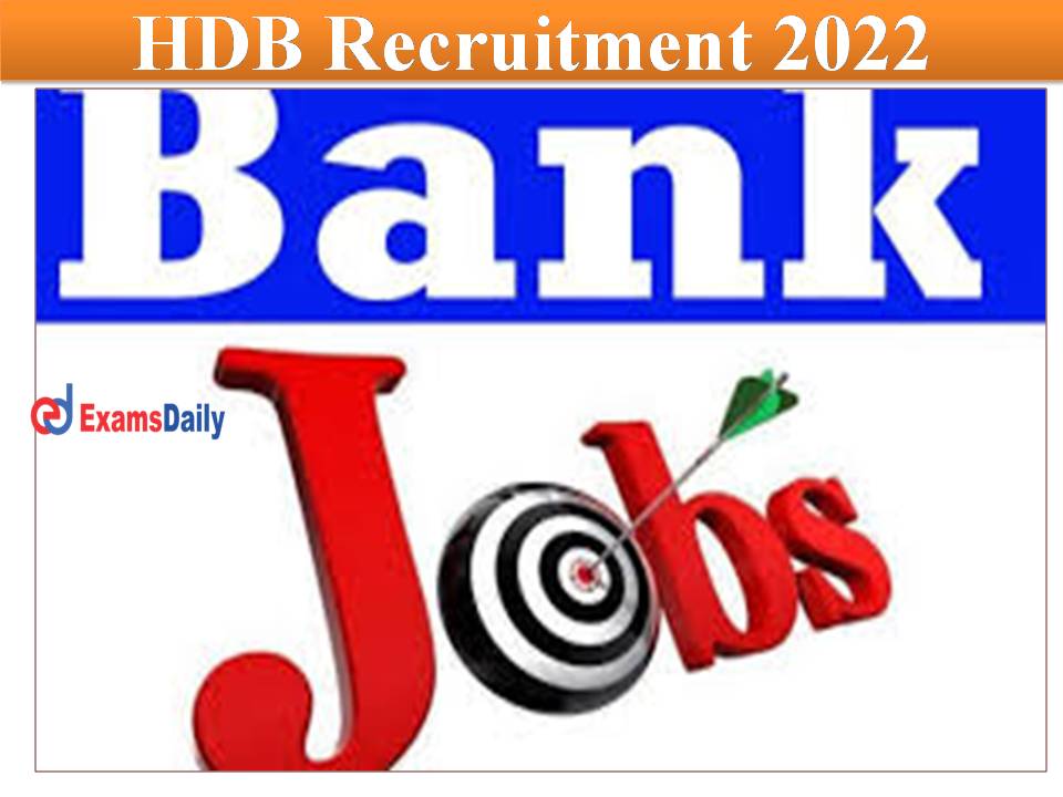 HDB recruitment 2022