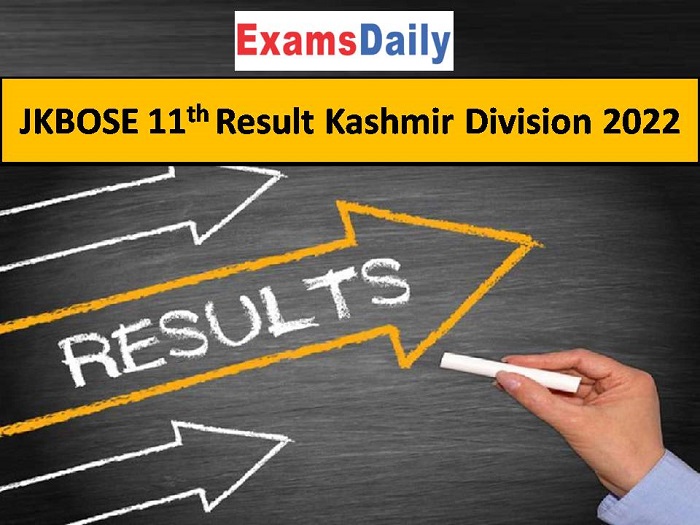 JKBOSE 11th Result Kashmir Division 2022: Direct Link Available in this Page!!!
