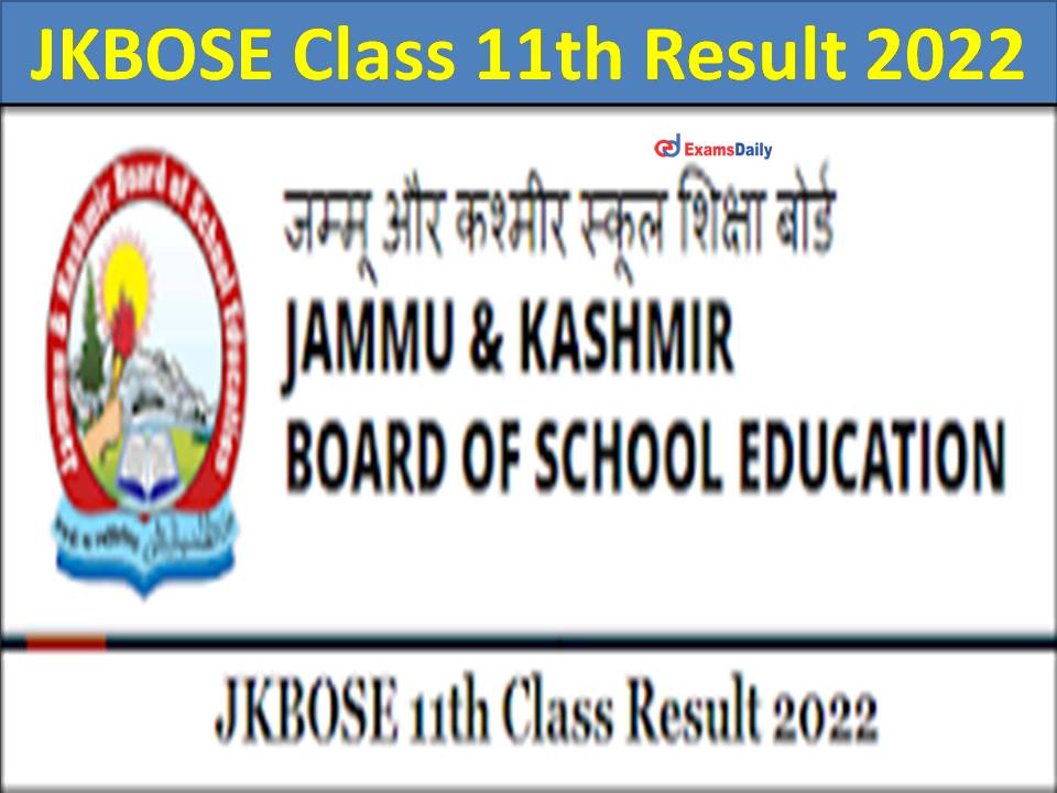 JKBOSE Class 11th Result 2022