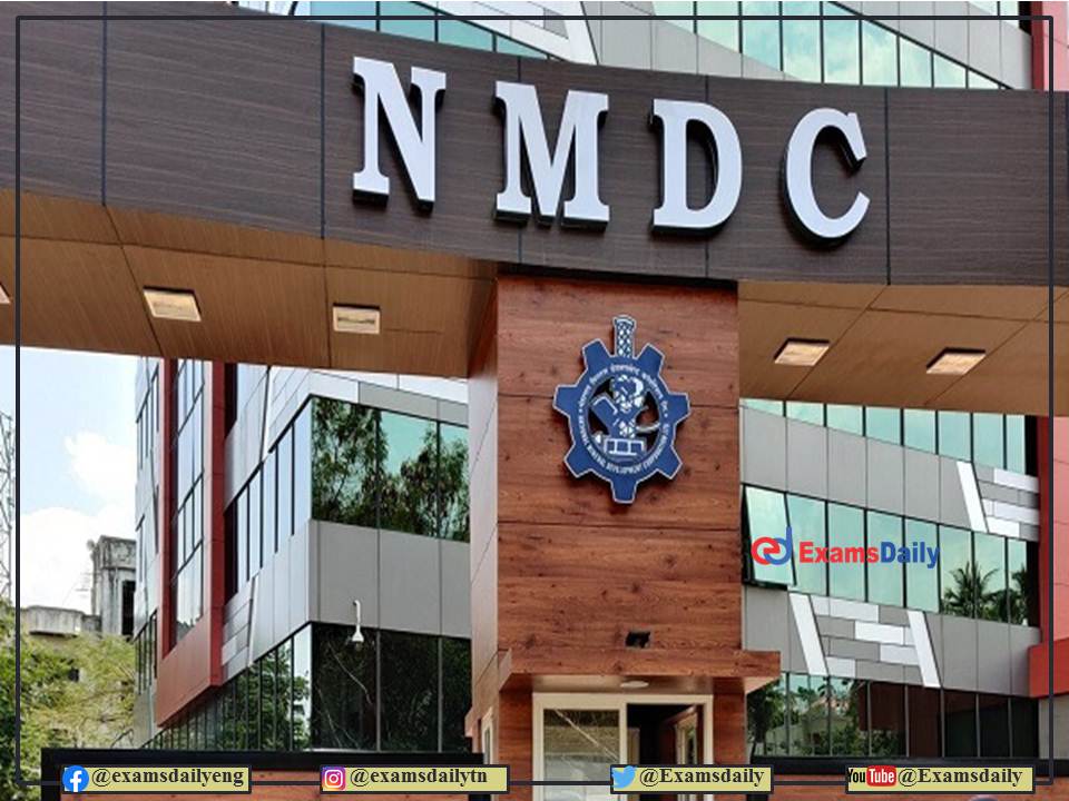 NMDC Recruitment 2022 OUT – No Exam – Salary Up to Rs. 325000- PM!!!