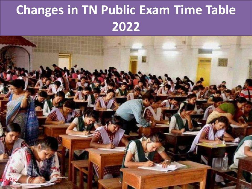 Public Exam Time Table 2022
