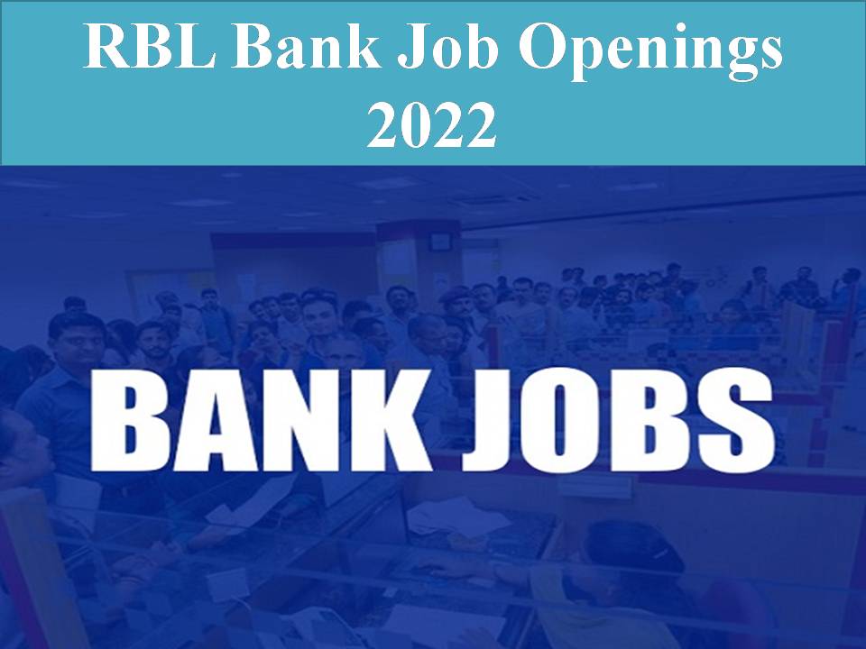 RBL Bank Job Openings 2022