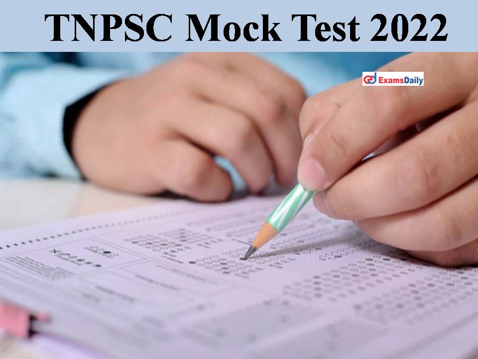 TNPSC Mock Test 2022