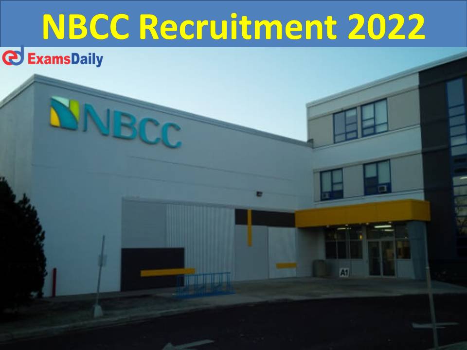 nbcc recruitment 2022