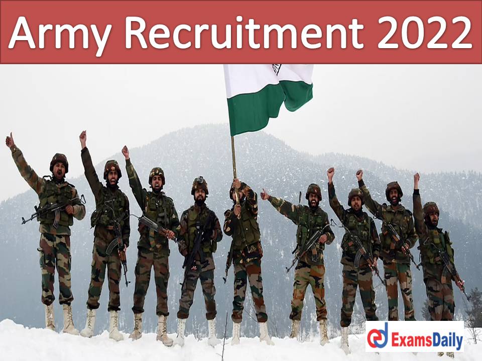 Army Recruitment 2022 Released by NCS – 50+ 10th Diploma Based Vacancies Apply Online Now!!!