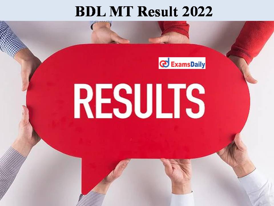 BDL MT Result 2022