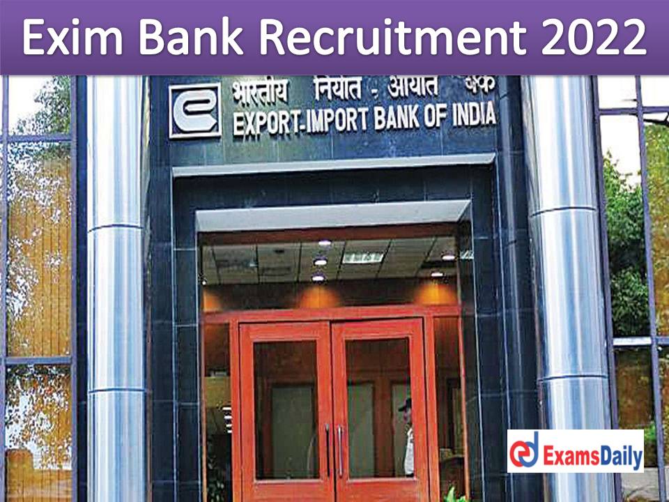 Degree Qualified Candidates Needed for Exim Bank … Personal Interview held for Short listing Applicants!!!