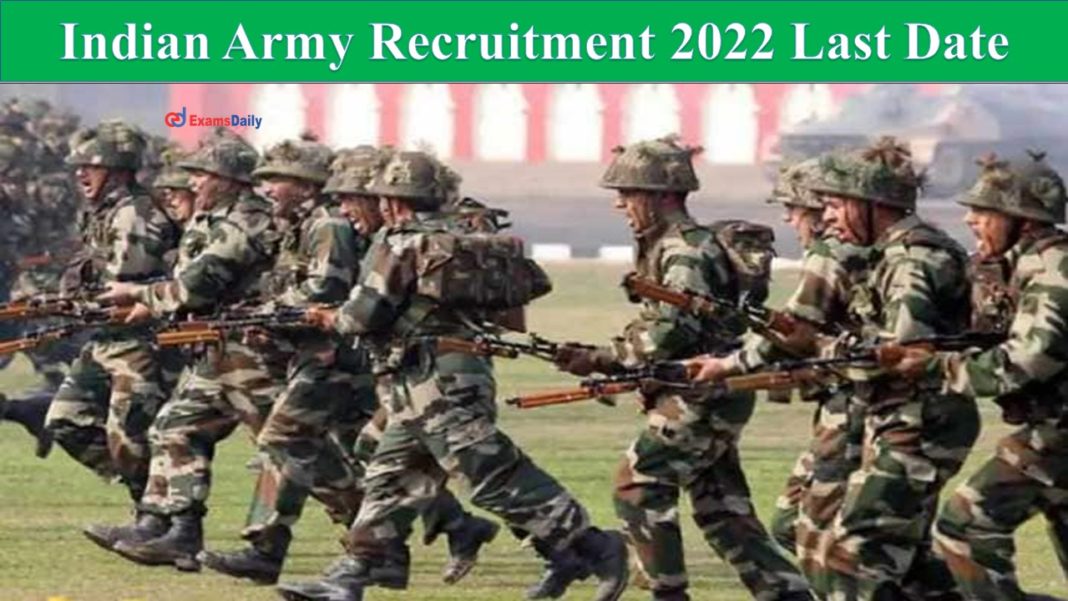 Indian Army Recruitment 2022 Last Date: Salary UPTO Rs. 2,50,000/- | Degree Holders can Apply!!