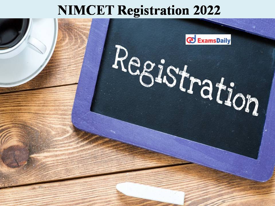 NIMCET Registration 2022