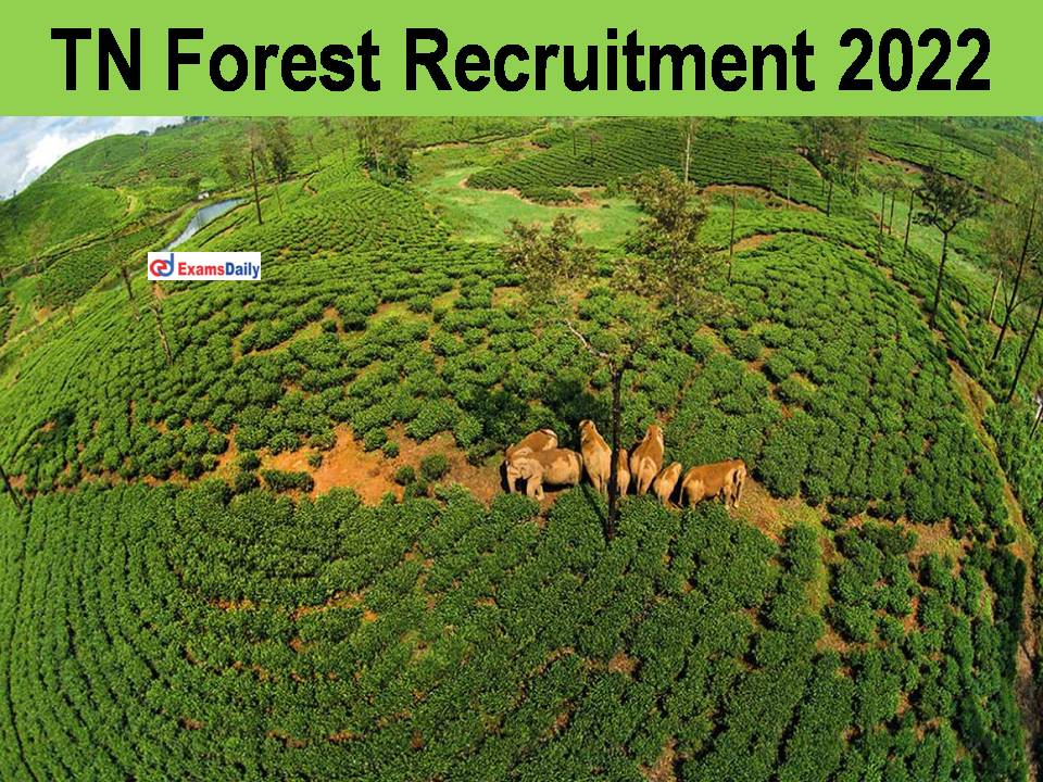 TN Forest Recruitment 2022