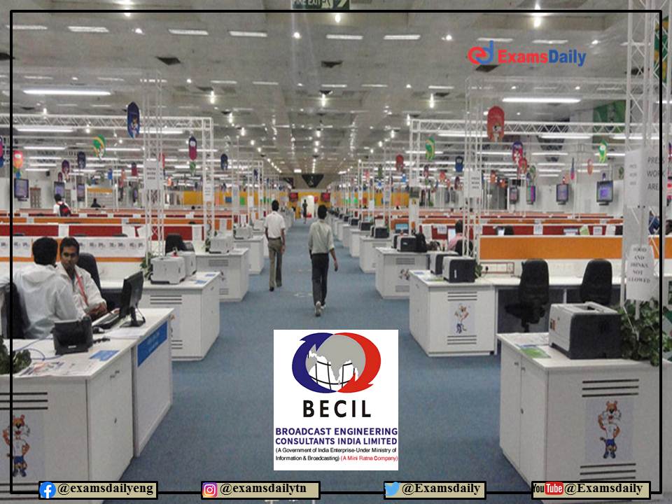 BECIL Job Vacancy 2022 OUT – Salary Up to Rs. 68,000/- PM | Apply Online!!!